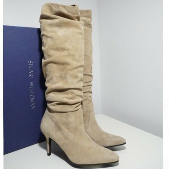 Stuart Weitzman Tan Heeled Boots - Picture 3 of 11